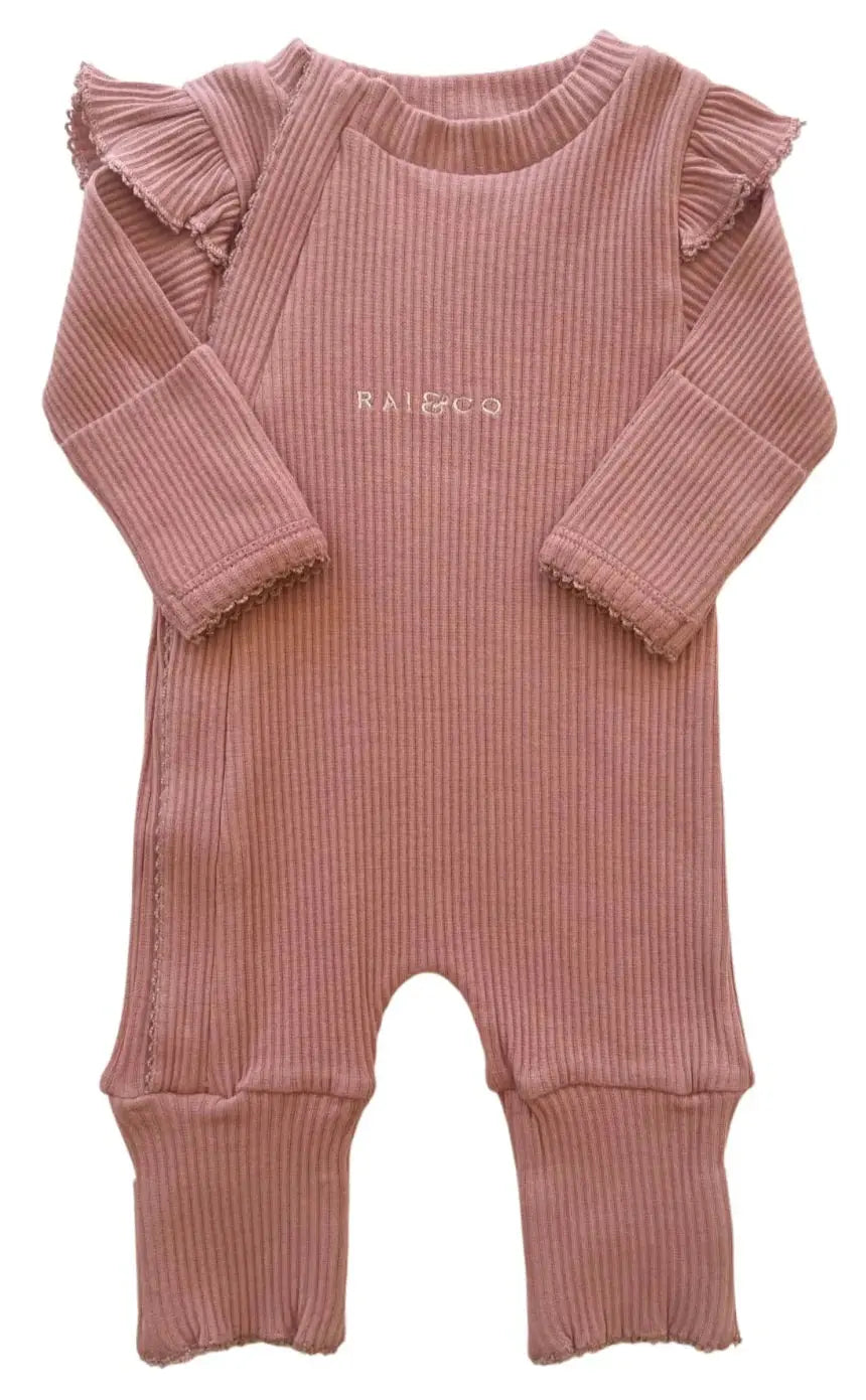 Rai & Co frill ribbed jumpsuit Rai & Co