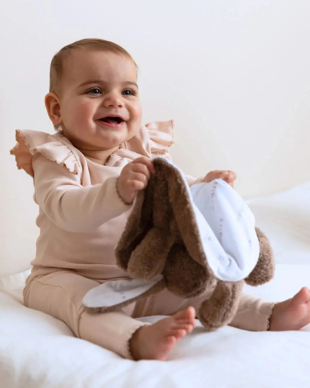 Rai & Co frilled apple jumpsuit Birds & Bees baby boutique