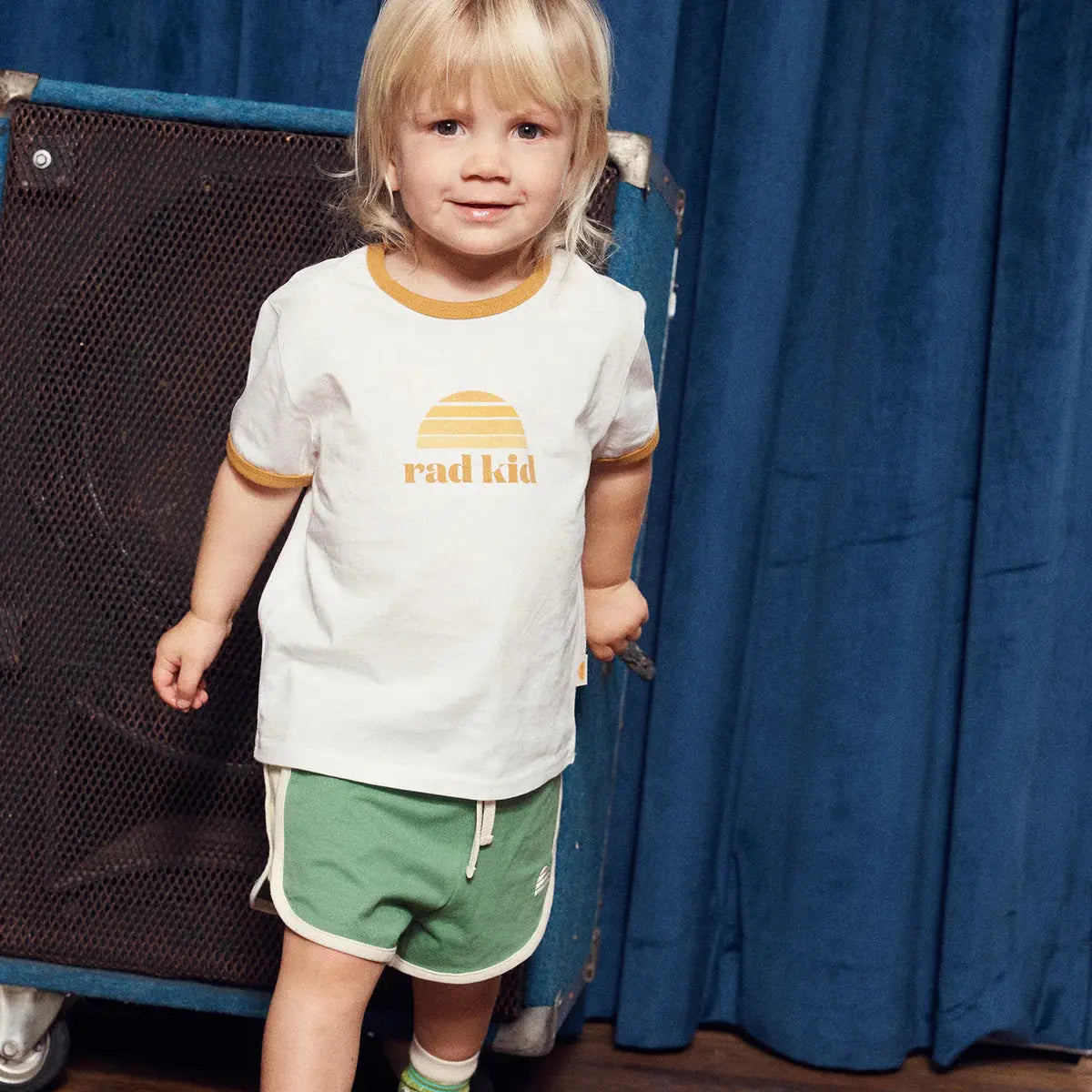 Banabae rad kid primary ringer tee Bohemian Bright