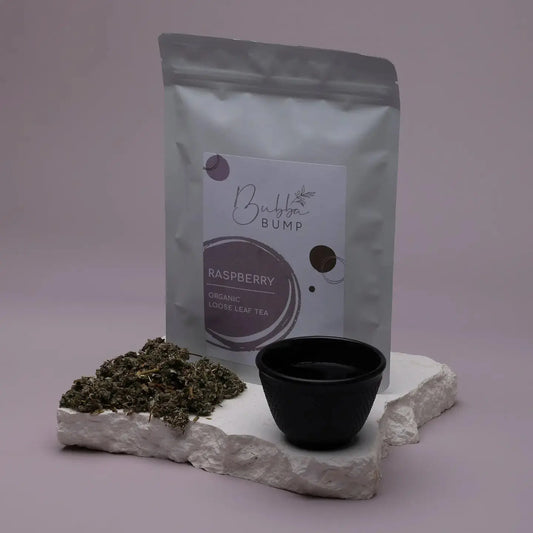 Bubba Bump - organic red raspberry leaf tea Birds & Bees baby boutique