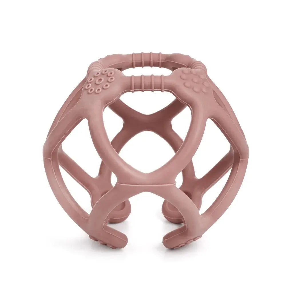 Haakaa - Silicone Teething Ball - Blush - Birds & Bees baby boutique