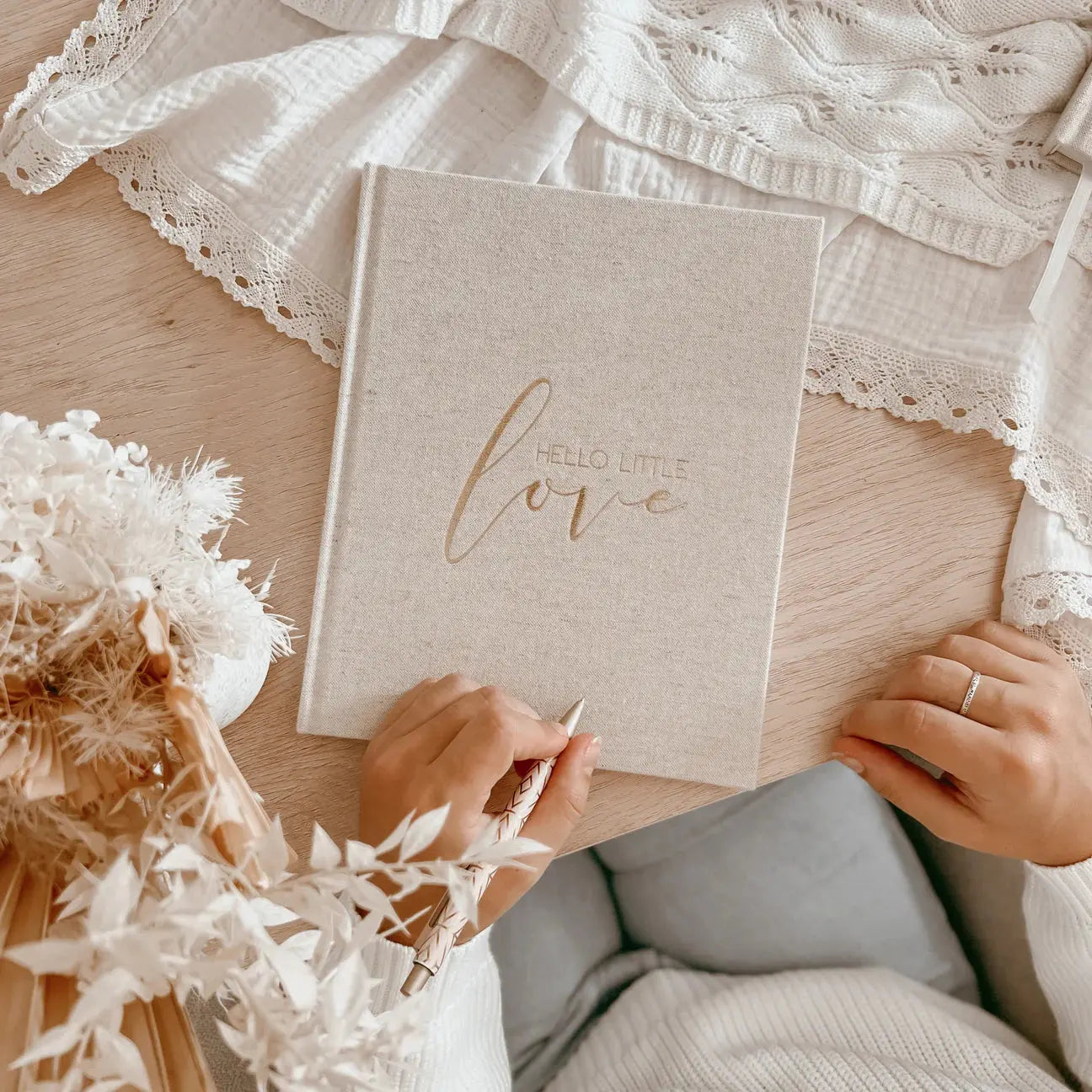 Hello little love - baby memory book Blossom And Pear