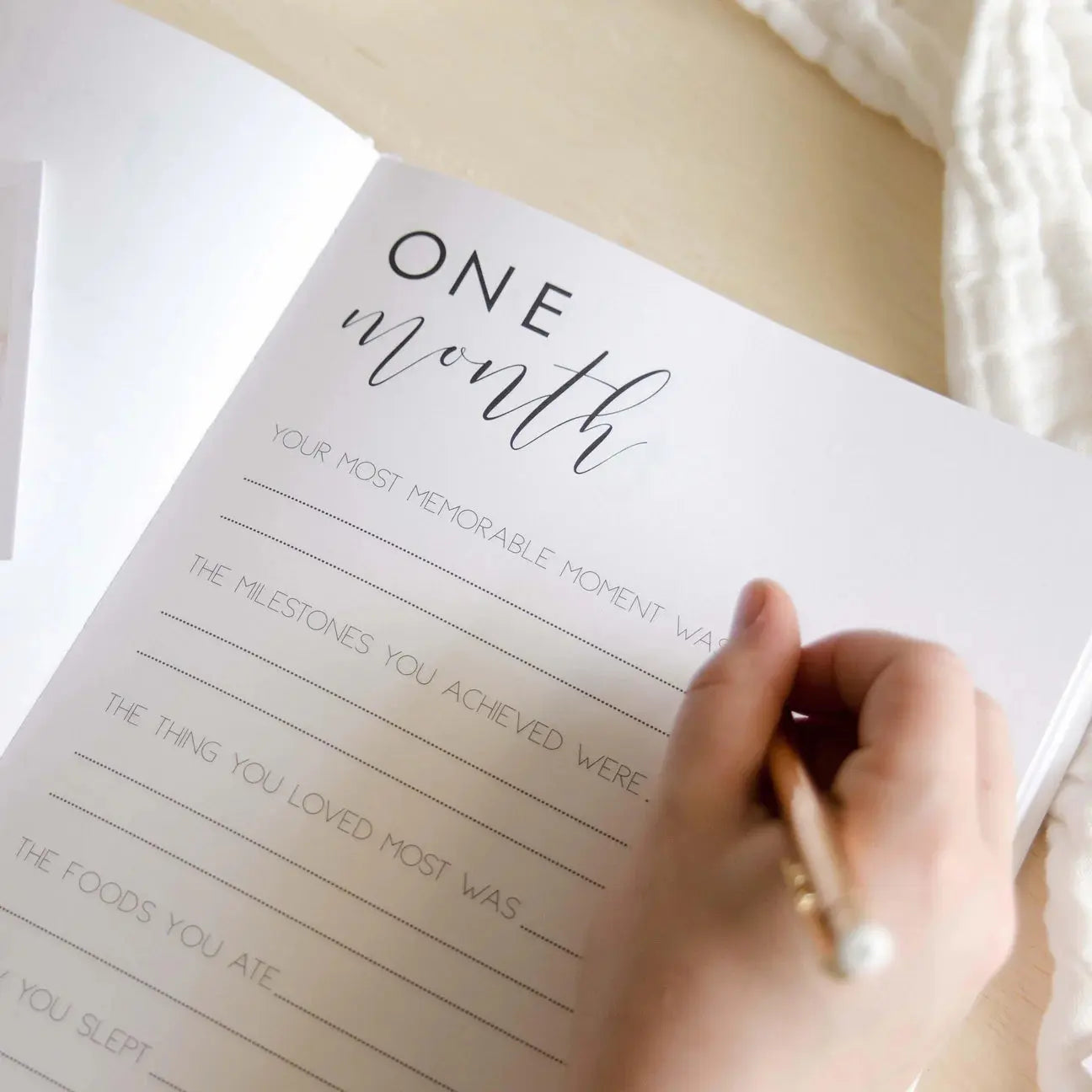 Hello little love - baby memory book Blossom And Pear