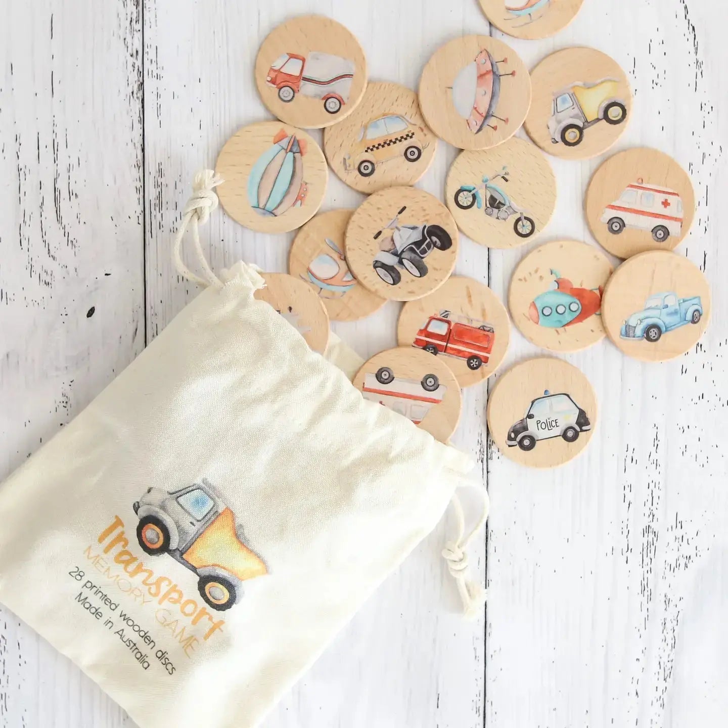 Transport memory game Birds & Bees baby boutique